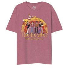 Yellow Submarine By The Beatles Half Floral Rainbow Unisex T-Shirt