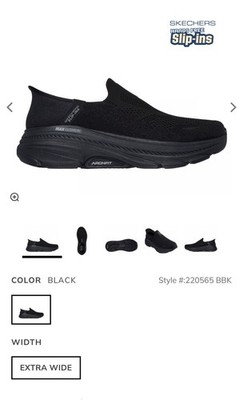 SKECHERS Slip-ins Max Cushioning Arch Fit 2.0 Fortuitous 2.0 Black EE 220565 BBK