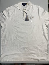 Polo Ralph Lauren Men’s Short Sleeve Soft Touch Polo Shirt White XXL New w Flaws