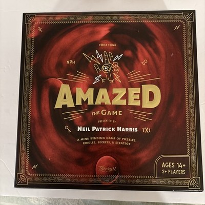AMAZED the Game COMPLETE Theory11 2018 Neil Patrick Harris Puzzles Riddles EUC
