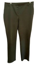 Quince Ultra Stretch Ponte Straight Leg Pant XL Olive Green Capsule Minimalist