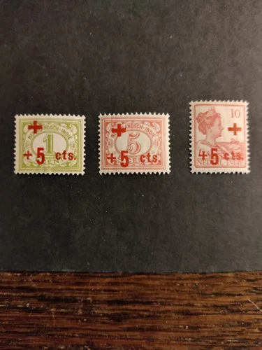 Nederlands - Indië postfris met plakkerrest  nvph 135/7