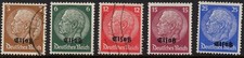 lot 5 timbres occupation allemande de l'Alsace 1940