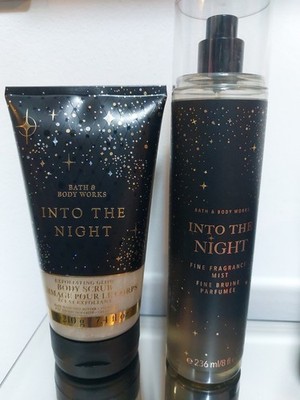 Bath & Body Works Into the Night Fine Fragrance Mist  Set mit Bodyscrub New