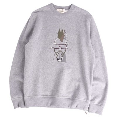 Hermes Sweatshirt 2024 Punk'H Trainer Long Sleeve Cotton Top Men XS Used MOLO-0