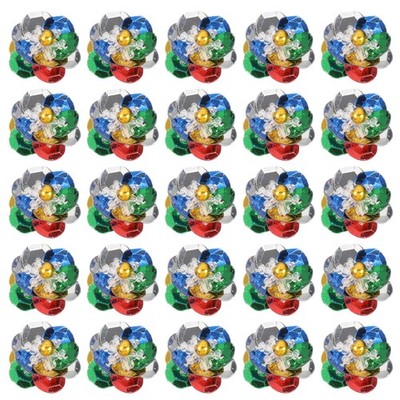 50 Pcs Sequin Bead Flowers Patches, 0.8''/2cm Flowers Applique, Iridescent