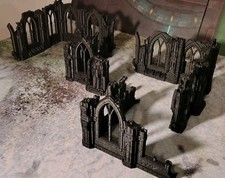 Gothic Ruin Terrain Scenery Lot Bulk 4 Piece ...