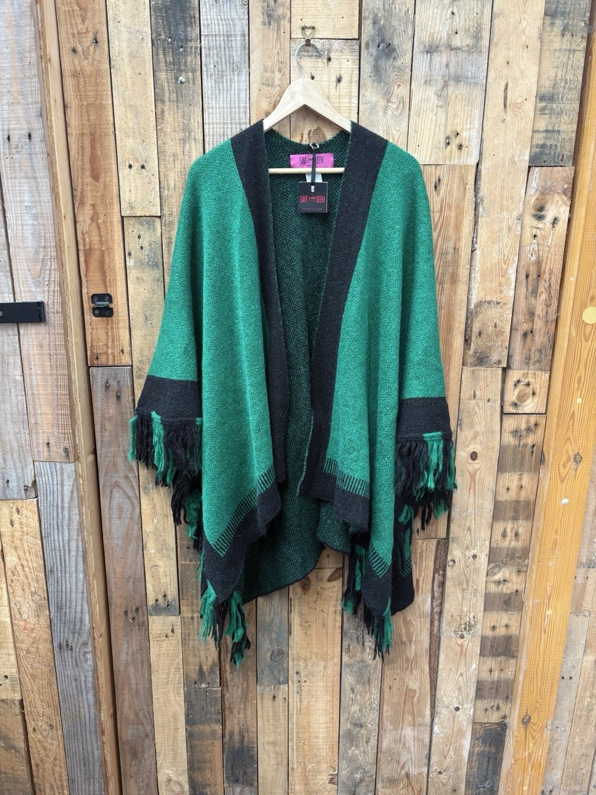 Save The Queen Poncho Cape New with tags one size