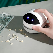 USB Rechargeable Desk Dust Vacuum Mini Desktop Cleaner with Cleaning Brush