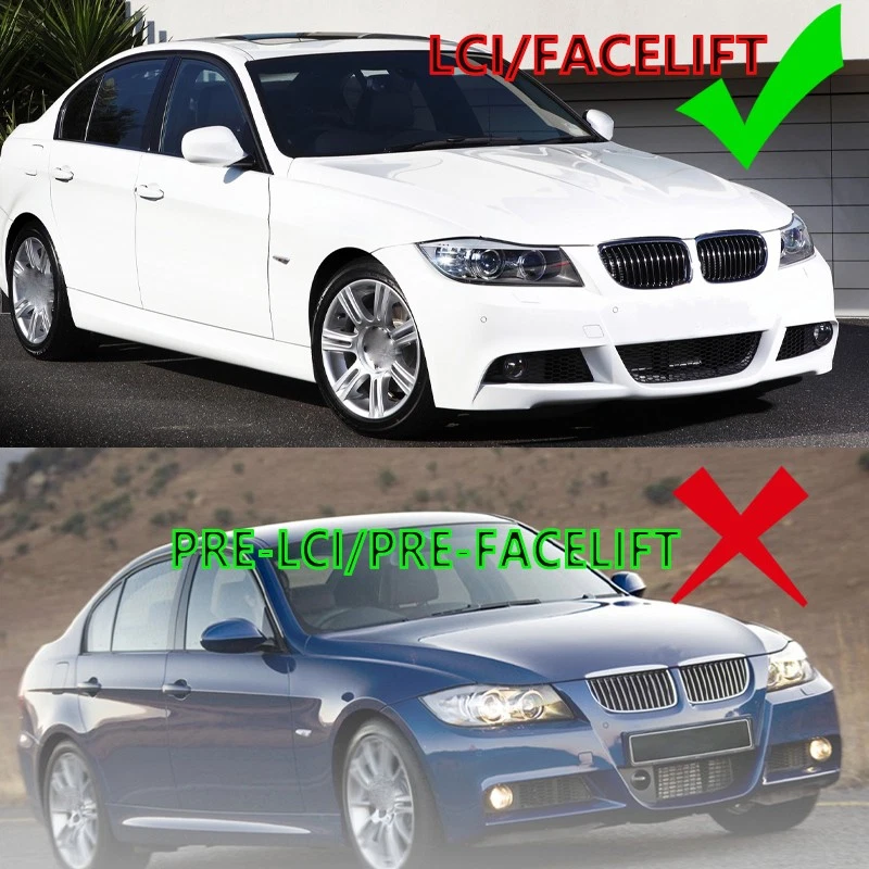 For BMW 3 Series E90 E91 328i 2008-2012 Front Headlight Headlamp Assembly LH+RH - Image 2 of 4