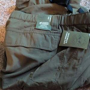 Boy Scouts of America Switchback Uniform Pants Size XL 34 Green Supplex Nylon