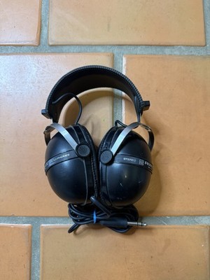 Vintage Pioneer SE-305 Stereo Headphones - Black 1970s Hi-Fi - Tested & Working