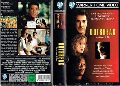 (VHS)  Videokassette - Outbreak   Lautlose Killer - Dustin Hoffman, M. Freeman