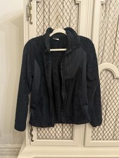 Columbia Black Youth M 10-12 Full Zip Sherpa Fleece Jacket Pockets Outdoor