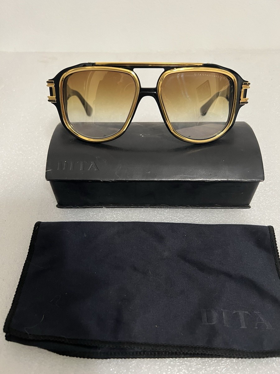 Dita GRANDMASTER SIX DTS900 58-01 Sunglasses Black &Gld Limited