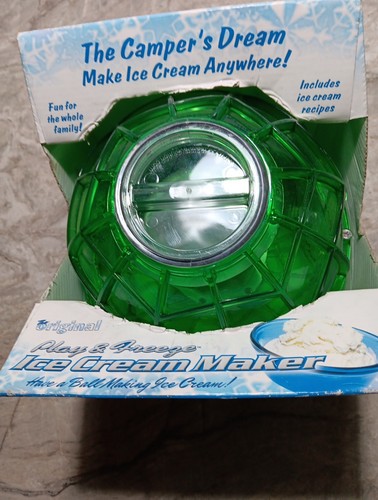 Camper's Dream Green ORIGINAL Play and Freeze BOLA PARA HACER HELADOS Recetas Pinta