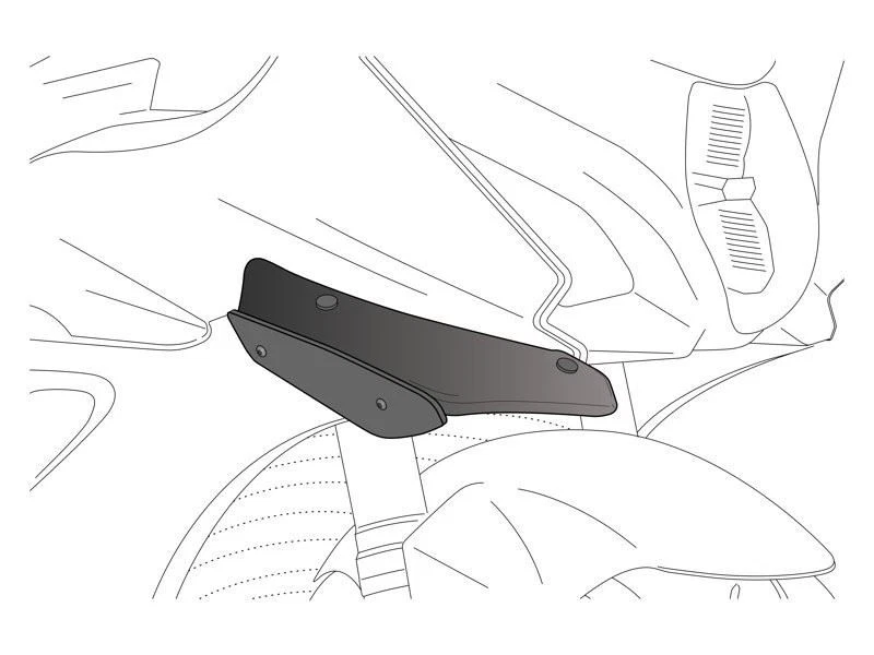 Alerones deportivos Puig Black de carga aerodinámica Aprilia RSV4 RF 2017-2018 Foto 3 de 4