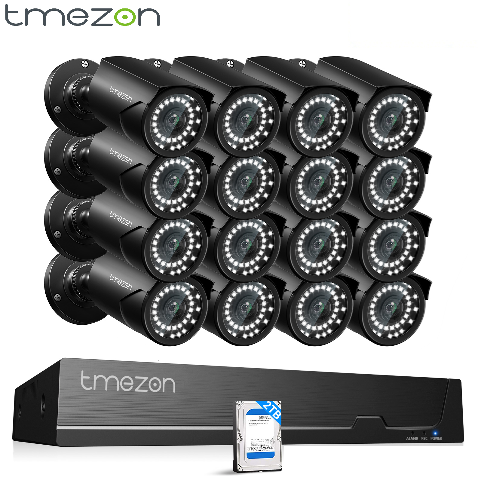 Security Camera System H.265+AI Detect 8CH 4K 8MP POE Audio HDD Human Detection-image