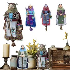 Kitchen Witch Doll Vintage Cooking Festive Handmade Decoration Good Luck Mascots