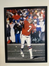 Sale Signed By John Elway Painting Framed 52H X 40W Was $5,999 Now $2,999