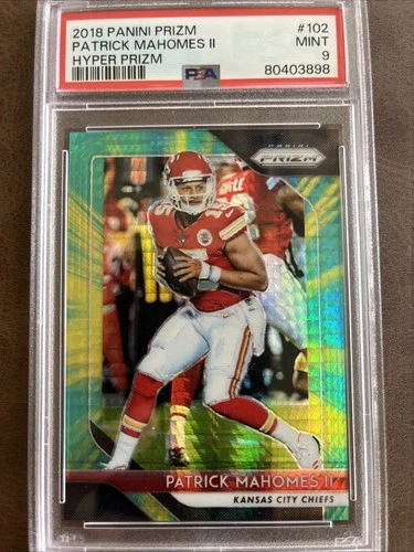 2018 Patrick Mahomes Hyper Prizm /275 PSA 9