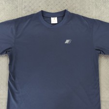 New Balance T Shirt Vintage Y2K Logo Athletic Blue Short Sleeve Men Large