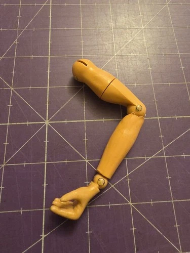 Vintage 12" GI Joe Left Arm And Hand  With Painted Rivet No Cracks