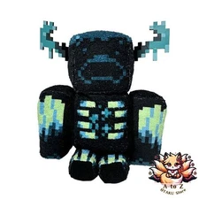 NEW Minecraft Fluffy Warden Big Plush Toy Sitting Pose Includes Toy Diamond