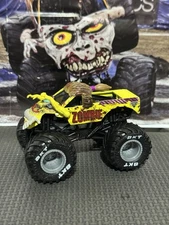 Monster Jam Zombie Girl Ponytail Yellow Gray Wheels Truck HTF 1/64 Loose 26 Mrs