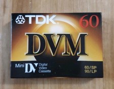 TDK DVM60ME 60 Min. Mini DV Digital Video Cassette NEW Sealed