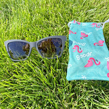 Goodr New Wave Renagade Sunglasses Runners Non Slip Polarized Black Frame