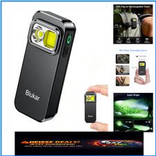 Blukar LED Taschenlampe 800L Clip 5 Modi Wasserdicht