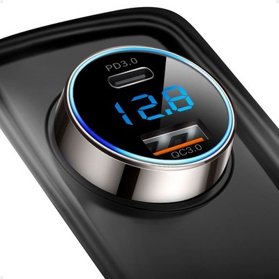 [Pure Copper] USB C Car Charger, 45W Dual USB Car Charger Adapter with 27W/20...