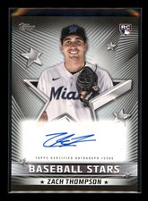 2022 Topps #BSA-ZT Zach Thompson Baseball Stars Autographs Black #/199