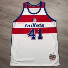 WES UNSELD Washington Bullets Mitchell & Ness Jersey 46 Throwback 1977-78