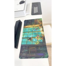 Anime Sunlit Study Room Large Gaming Mouse Pad 23.6"x11.5" Non-Slip Desk Mat