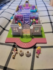 Polly Pocket 1994 Vintage Light-Up Bridal Salon with Accessories
