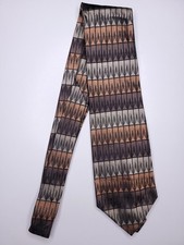 Roberto Villini Mens Formal Necktie 58"Lx4"W Brown Neck Tie