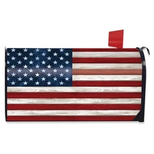Briarwood Lane Wooden American Flag Mailbox Cover