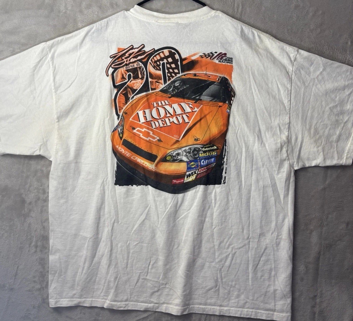 Tony Stewart #20 Home Depot NASCAR T Shirt Mens 2XL Chase Authentics Tee