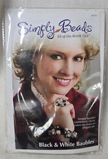 Annie's Simply Beads Kit Of The Month "Black White Baubles" BD052 Necklace