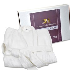 Kimono Bath Robe for Men  Women, Lightweight Shower  Spa Robe, Size L