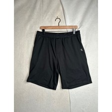 Eddie Bauer Mens Lounge Shorts Black Elastic Waist Pockets Size Medium 9 Inseam