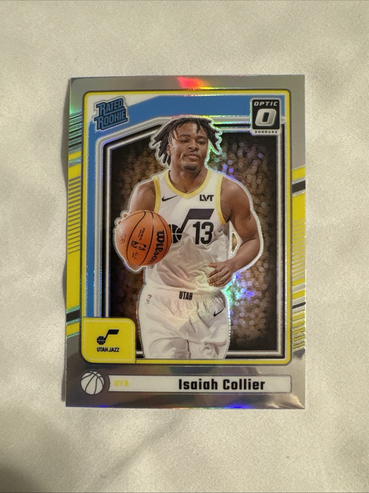 Isaiah Collier 2024-25 Donruss Optic Preview Silver Prizm Rated Rookie