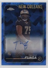 2024 Topps Chrome Sapphire Edition Rookie Auto Taliese Fuaga #RA-TFU Auto 3hd