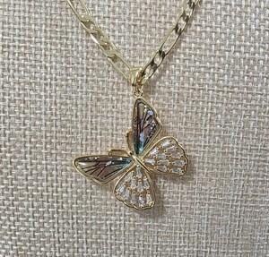Authentic 18k Gold Plated Butterfly Necklace