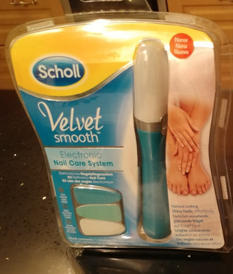 Scholl Velvet Smooth Elektronisches Nagelpflegesystem - Blau
