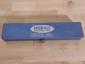 Greenfield SAE Hexagon Die Set #482 Made In USA