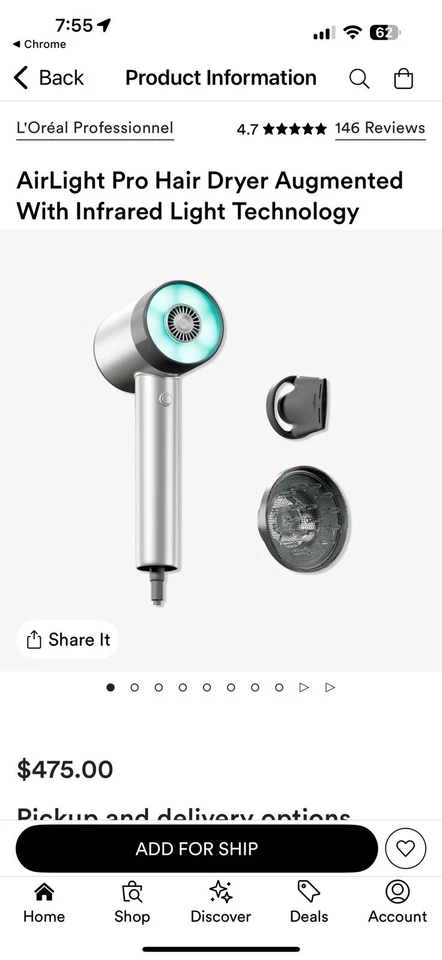 Secador de pelo profesional L'Oréal Airlight Pro Foto 2 de 3