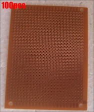100Pcs Prototype Pcb Universal Printed Circuit Panel Board 7X9CM Breadboard I sy